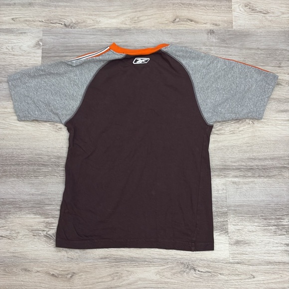 NFL Brown & Orange Cleveland Browns Logo Short Sleeve Tee Boy's Size M 10/12 - Picture 6 of 14